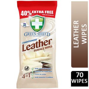 GREEN SHIELD LEATHER SURFACE WIPES 4 IN 1 70'S 40% EXT FREE