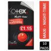 KOTEX MAXI NIGHT TIME 10'S PM £1.15