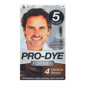MENS HAIR DYE PRO-DYE 4 MED BROWN