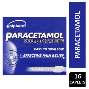 PARACETAMOL CAPLETS 16'S GALPHARM (BOXED)