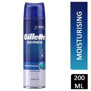 GILLETTE SERIES SHAVE GEL 200ML MOISTURIZING + COCOA BUTTER