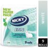 TOILET ROLLS NICKY ELITE WHITE 9 PACK