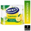 KITCHEN ROLL NICKY TWIN PK LEMON