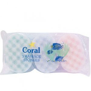 SPONGE CORAL MASSAGE 3 P/K
