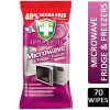 GREEN SHIELD MICROWAVE& FRIDGE/FREEZER WIPES 70'S 40% EX FRE