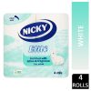TOILET ROLLS NICKY ELITE WHITE 4 PACK