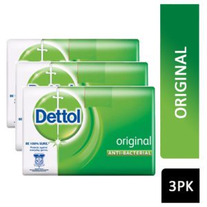 DETTOL SOAP 3 PACK ORIGINAL 60GM