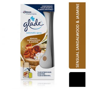 GLADE AUTO SPRAY COMP SENSUAL SANDALWOOD & JASMINE 269ML