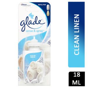 GLADE SENSE & SPRAY CLEAN LINEN REFILL 18ML