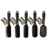 HAIR BRUSH TRAY ASST COLOURED HANDLES