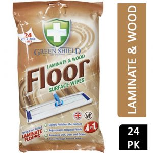 GREEN SHIELD LAMINATE & WOOD FLOOR SURFACE WIPESS 24'S