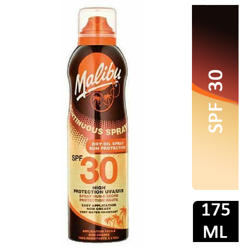 MALIBU DRY OIL SPRAY 175ML SPF 30