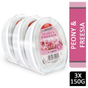 SACHETS 3 PK GEL AIR FRESHNER PEONY & FRESSIA 150G