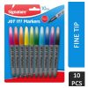 SIGNATURE FINE TIP COLOURED MARKER PEN 10PK