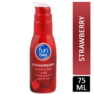 FUN TIME STRAWBERRY FLAVOURED LUBE 75ML FUN002