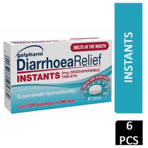 GALPHARM DIARRHOEA RELIEF INSTANTS 2MG TABS 6's
