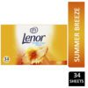 LENOR TUMBLE DRYER SHEETS SUMMER BREEZE 34'S