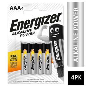 ENERGIZER AAA BATTERIES 4 p/k