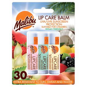 MALIBU LIP CARE BALM 3PK ASST