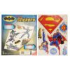 WHEELIE BIN STICKERS SUPERMAN / BATMAN