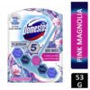 DOMESTOS PLATINUM 5 TOILET BLOCK PINK MAGNOLIA BLUE WATER