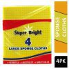 SUPERBRIGHT SPONGE CLOTHS 4PK