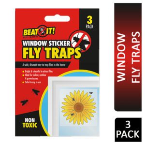 BEAT IT WINDOW STICKER FLY TRAP