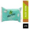 XBC ALOE VERA CLEANSING FACE WIPES 25'S TWIN PACK