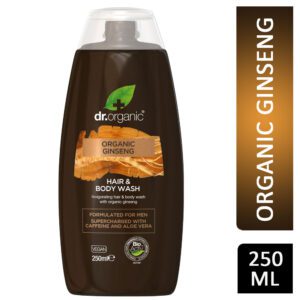 DR ORGANIC MENS HAIR & BODYWASH WITH ORGANIC GINSENG 250ml