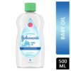 JOHNSONS ESSENTIALS BABY OIL 500ML