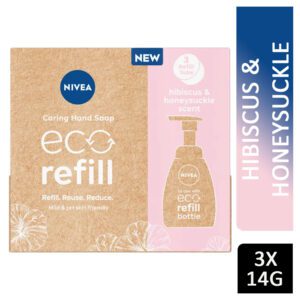 NIVEA ECO REFILL HANDWASH TAB'S HIBISCUS & HONEYSUCKLE 3's