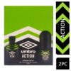 UMBRO ACTION EDT + ROLL ON GIFT SET FOR HIM