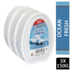 SACHETS 3 PK GEL AIR FRESHNER OCEAN FRESH 150G
