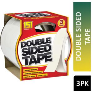 151 DOUBLE SIDED TAPE 3 p/k 8m x 24mm x 0.15mm TT1022