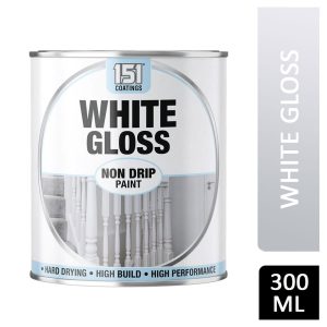 151 WHITE GLOSS NON-DRIP PAINT 300ml DY048