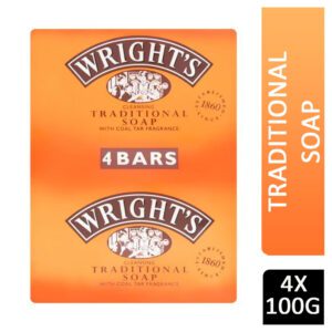 WRIGHTS COAL TAR SOAP 100G 4PK