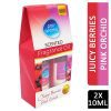 PAN AROMA JUICY BERRIES/PINK ORCHID 10ML FRAGRANCE OIL TWIN