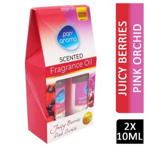 PAN AROMA JUICY BERRIES/PINK ORCHID 10ML FRAGRANCE OIL TWIN