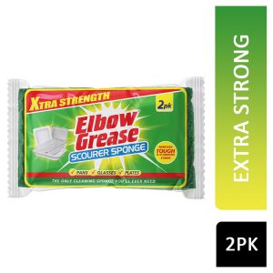 ELBOW GREASE XTRA STRENGTH SPONGE SCOURER 2PK