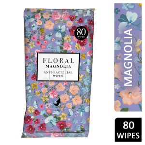 FLORAL MAGNOLIA ANTI-BACTERIAL WIPES 80'S