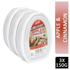 SACHETS 3 PK GEL AIR FRESHENER APPLE & CINNAMON 150G