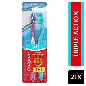 COLGATE T/BRUSH TWIN TRIPLE ACTION MEDIUM