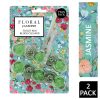 FLORAL TOILET RIM BLOCK TWIN JASMINE