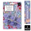 FLORAL TOILET RIM BLOCK TWIN MAGNOLIA