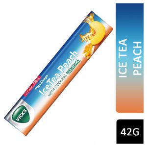 VICKS THROAT SWEETS ICE TEA PEACH 42g