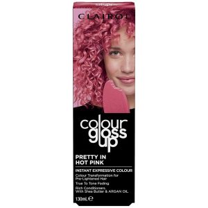 CLAIROL COLOUR GLOSS UP PRETTY IN HOT PINK 130ML