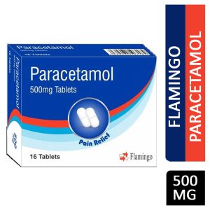 FLAMINGO PARACETAMOL 500MG PAIN RELIEF TABLETS 16'S