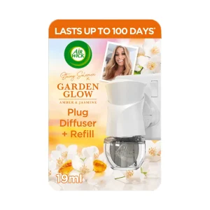 AIRWICK PLUG IN DIFFUSER GARDEN GLOW AMBER & JASMINE 19ml