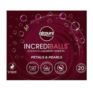 AIRPURE INCREDIBALLS LAUNDRY SHEETS 20's PETALS & PEARLS