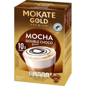MOKATE GOLD PREMIUM MOCHA DOUBLE CHOCO COFFEE 10PK